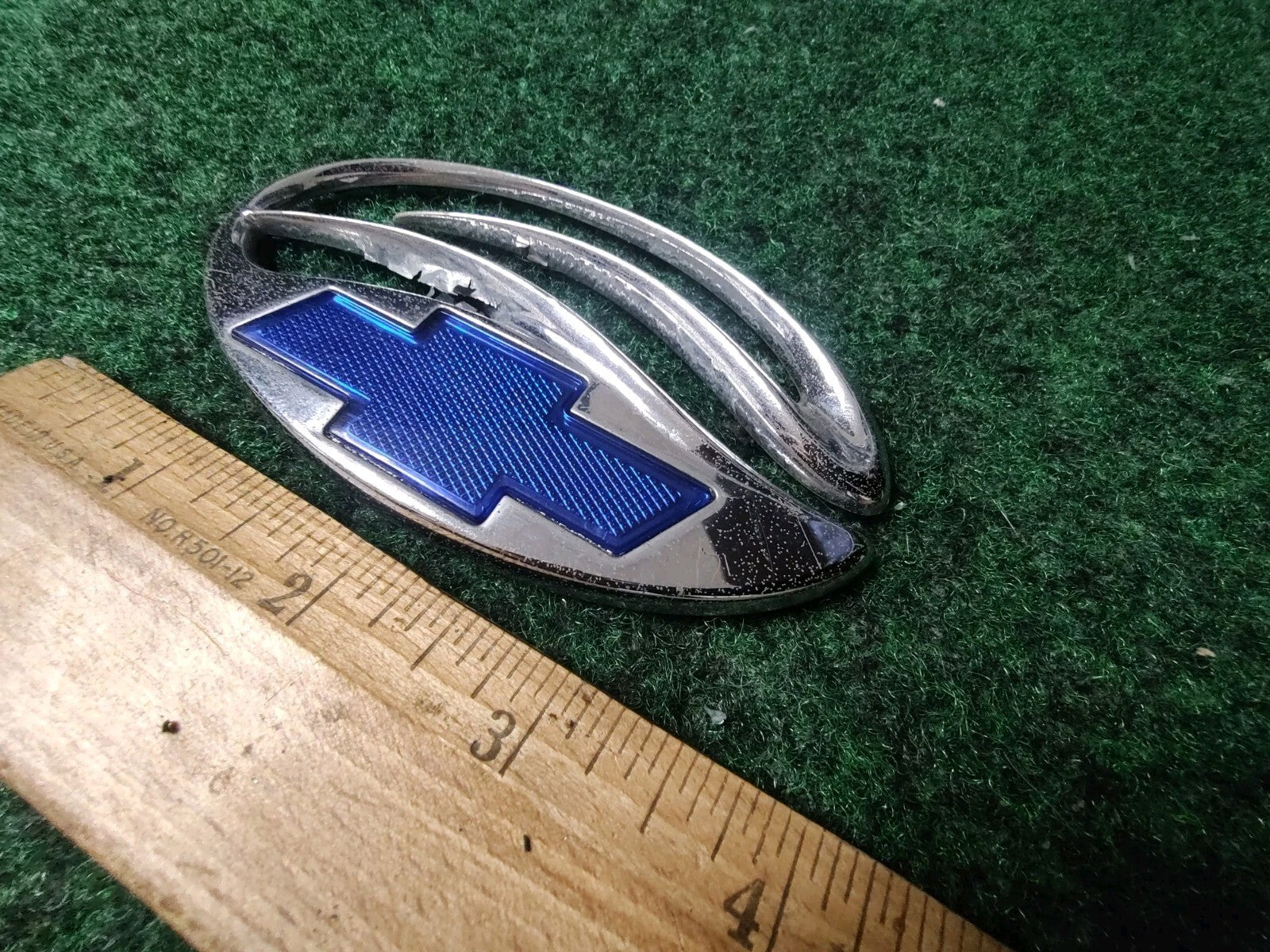 Chevrolet Malibu Chrome Blue Trunk Lid Emblem Badge OEM Logo Nameplate 1S3