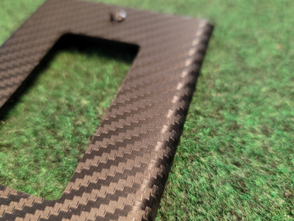 BLACK 3D CARBON FIBER VINYL LAYER Light Switch Plate Cover Wallplate 9L6