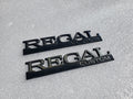 (2) 90-94 Buick Regal Custom Quarter Panel Name Plate Emblem Badge Symbol VNTG