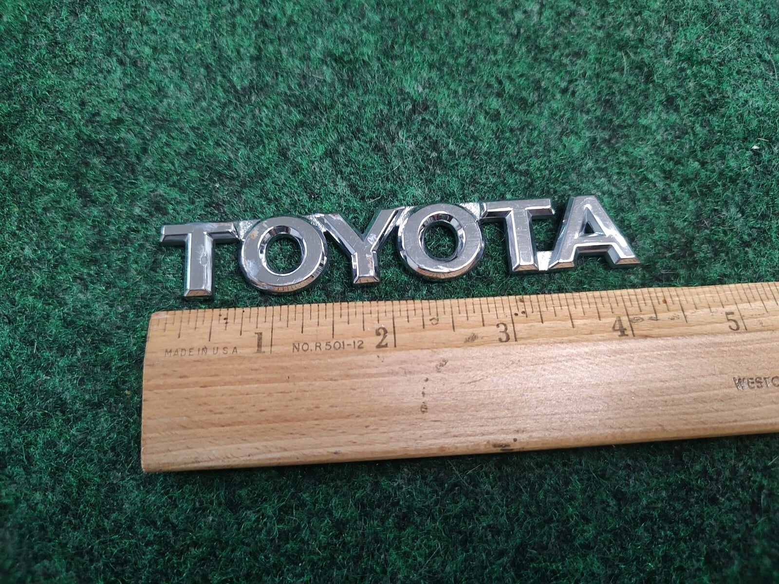 2000-2004 Toyota Avalon Rear Trunk Lid Emblem 4.25'' Chrome OEM 75447AC020 3S7