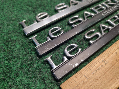 (3) BUICK LESABRE LIMITED Custom REAR LID SIDE EMBLEM LOGO BADGE SYMBOL OEM 4S9