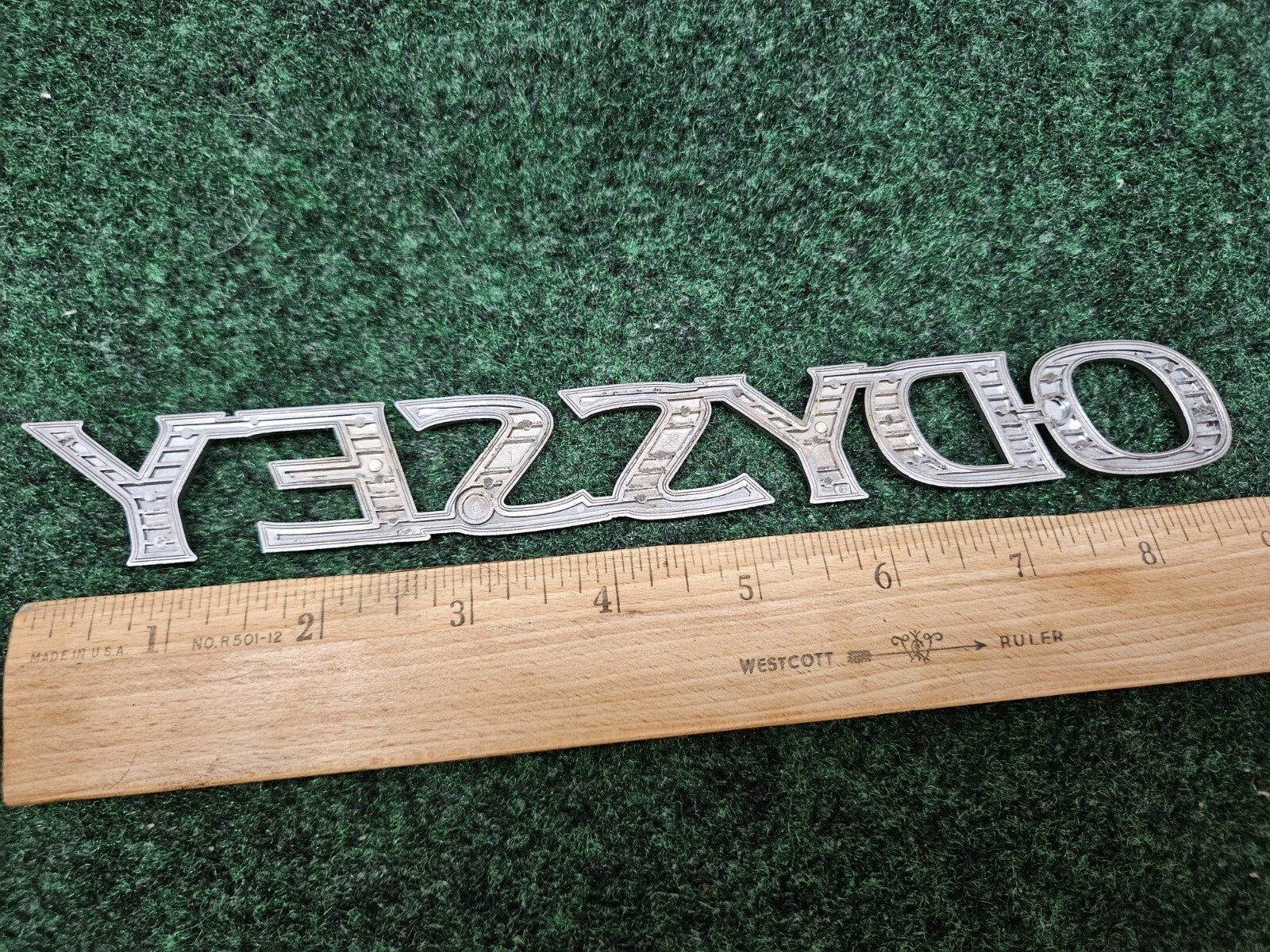 2005-10 HONDA ODYSSEY REAR GATE LID EMBLEM LOGO BADGE SYMBOL CHROME LETTERS GL4