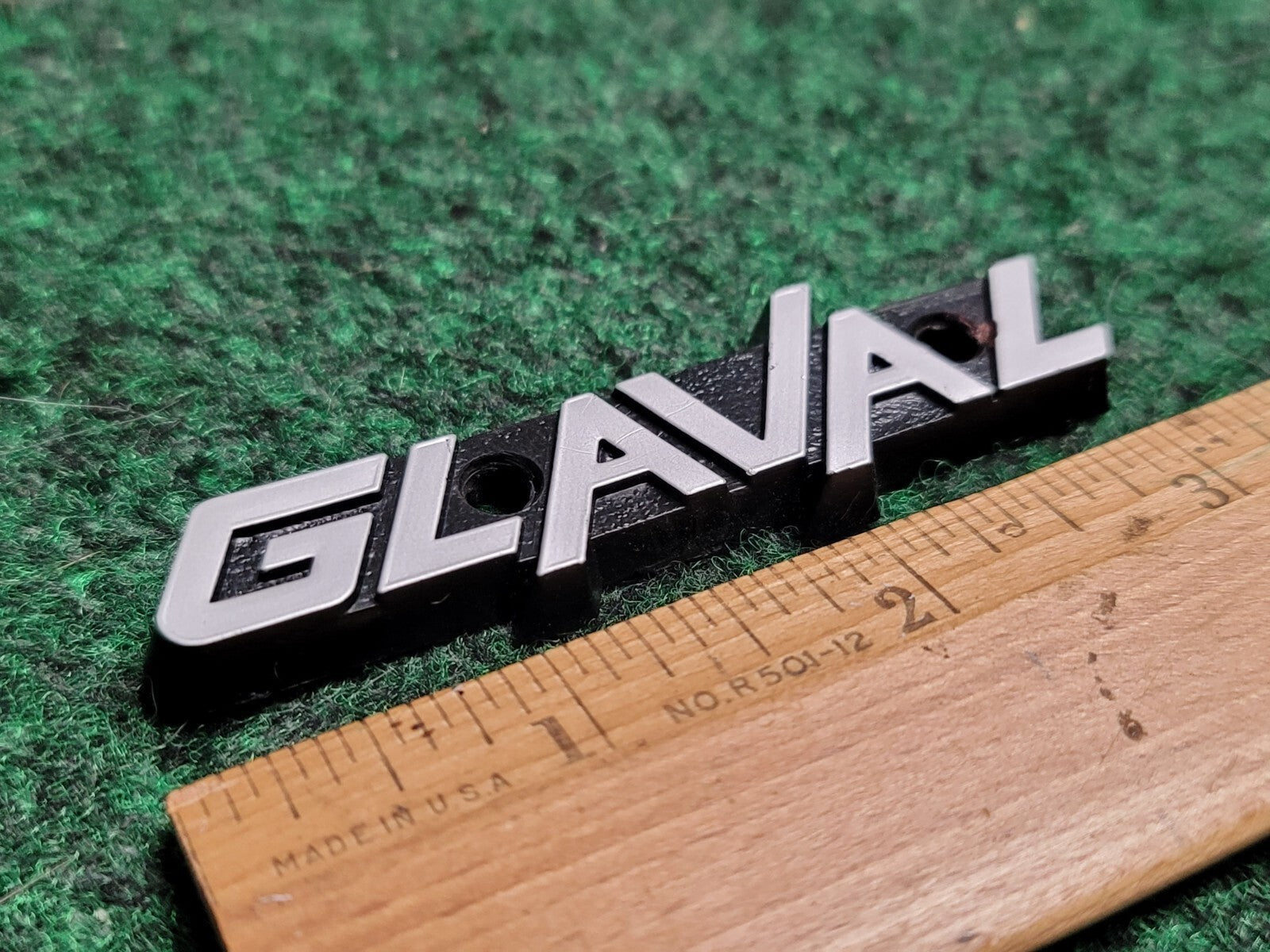 Glaval Armrest Emblem Name Plate Badge Logo OEM Genuine 1M3