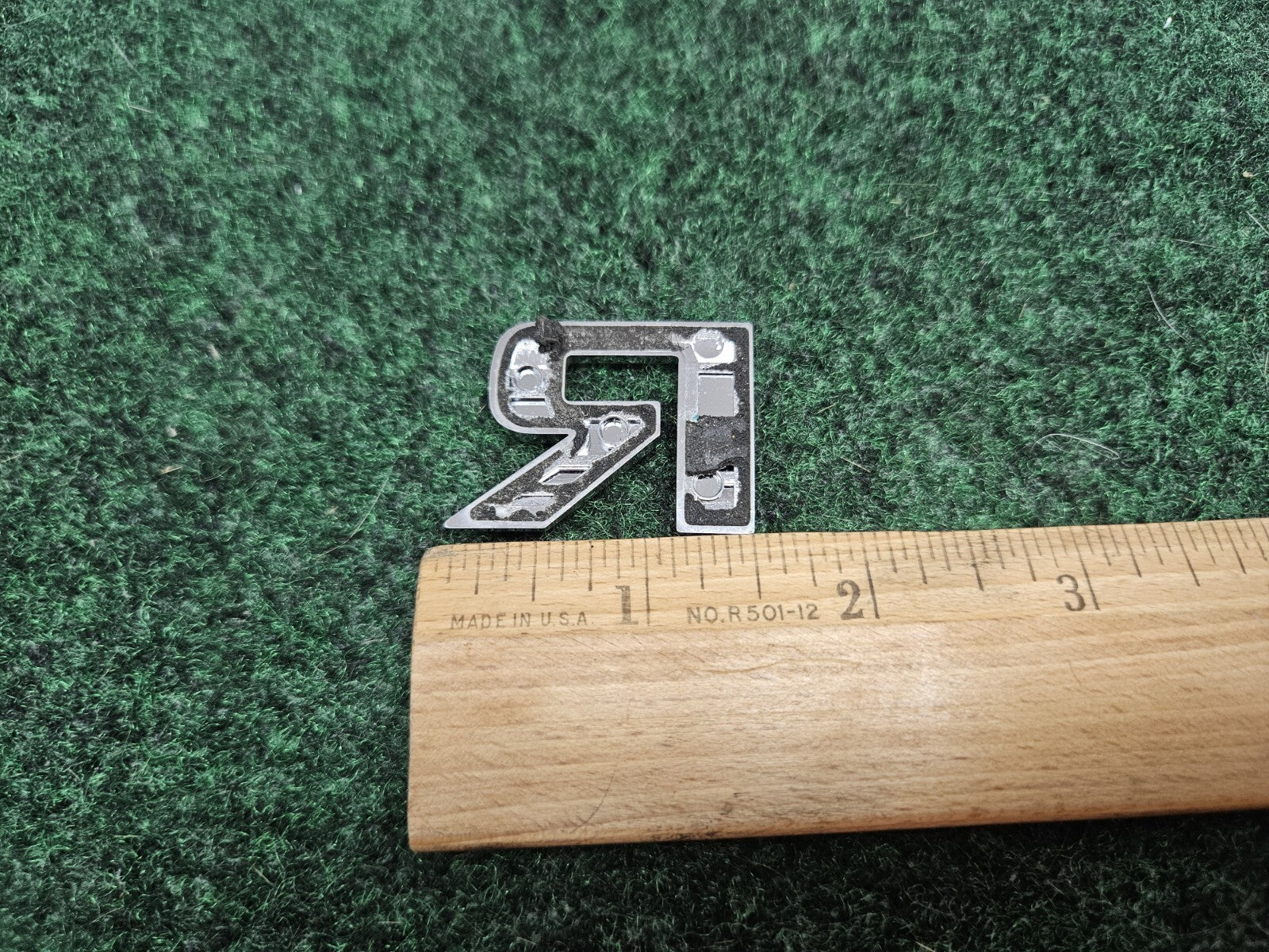 OEM "R" 3D Chrome Individual Letter Lettering Emblem Badge R Logo Nameplate 7S7