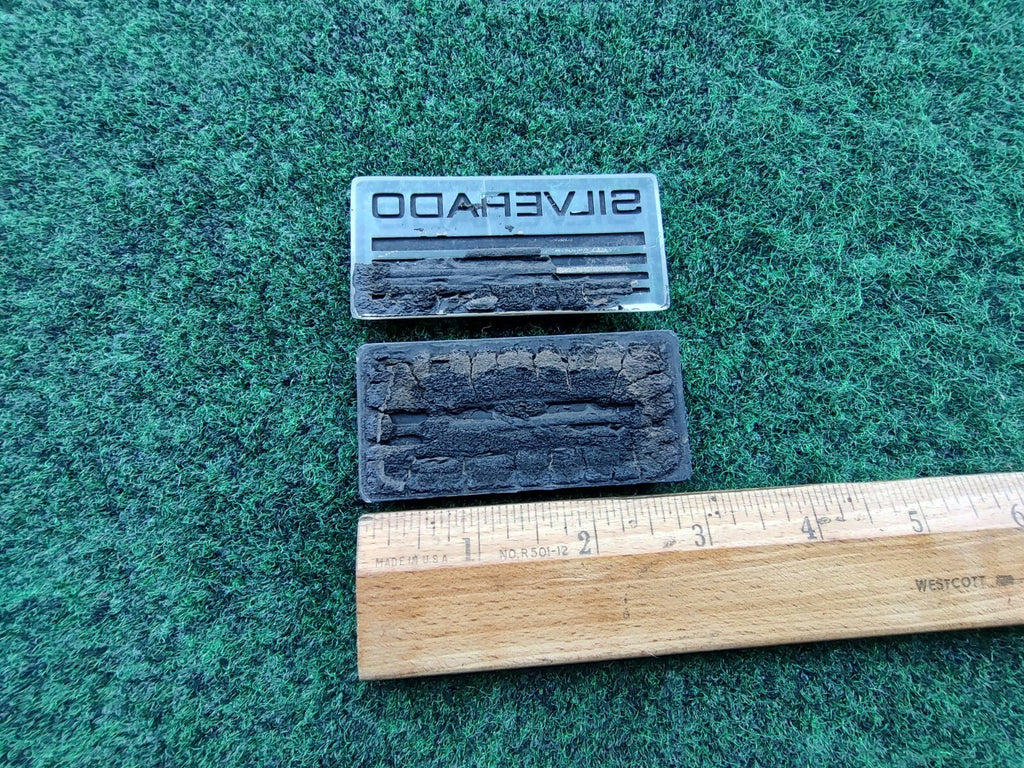 (2) 1990s Chevrolet SILVERADO Plastic Roof Panel Emblem OEM NAME PLATE Badge 5S3