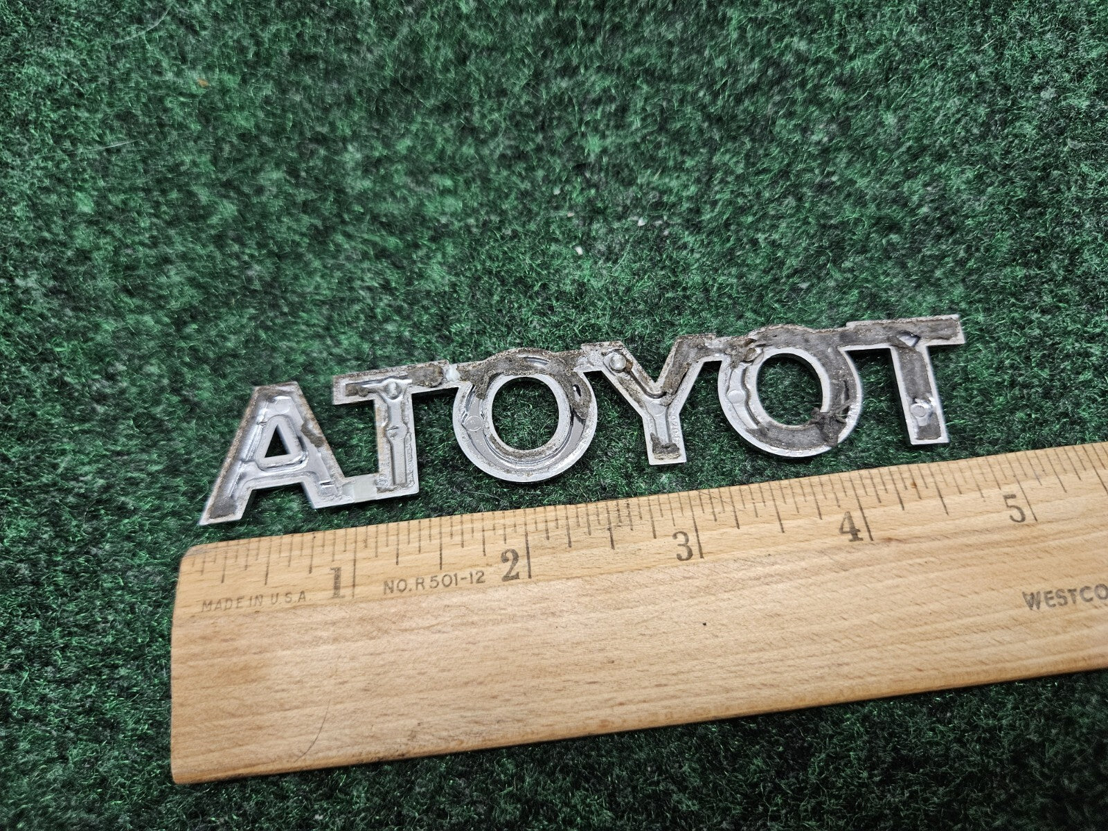 Toyota Rear Trunk Lid Emblem Name Plate Nameplate 5" Chrome OEM GL2
