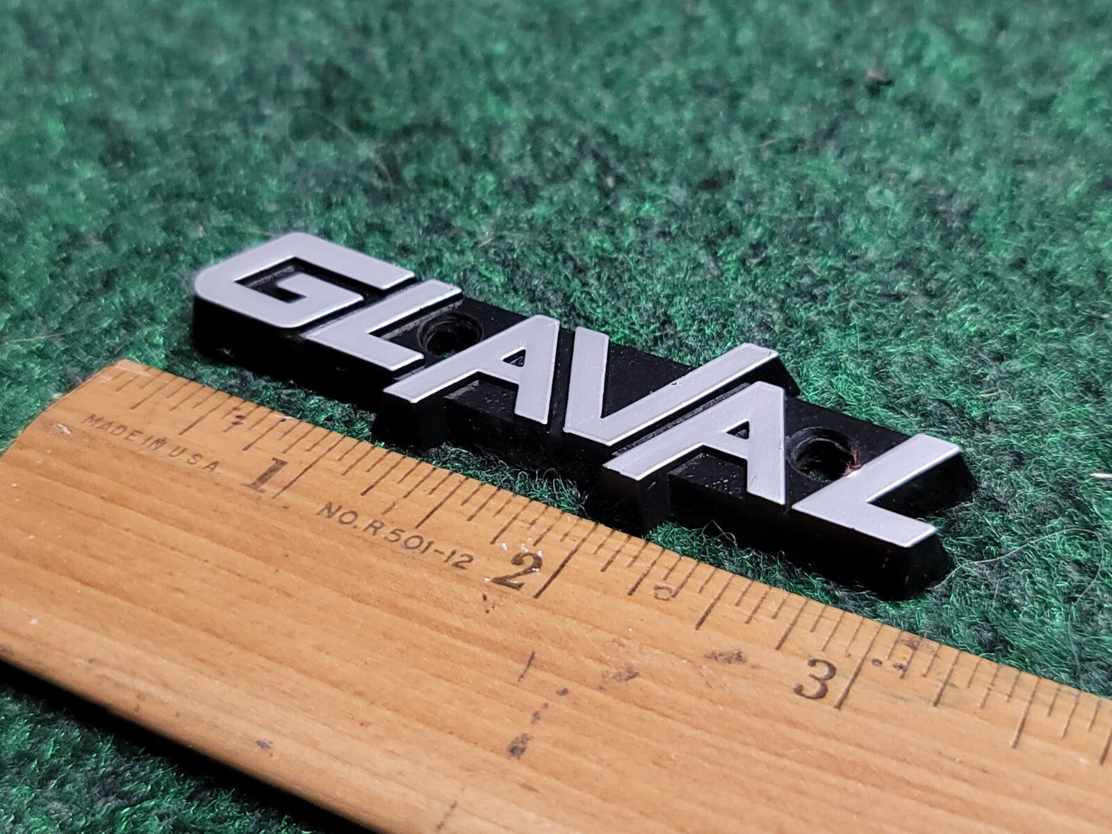 Glaval Armrest Emblem Name Plate Badge Logo OEM Genuine 1M3
