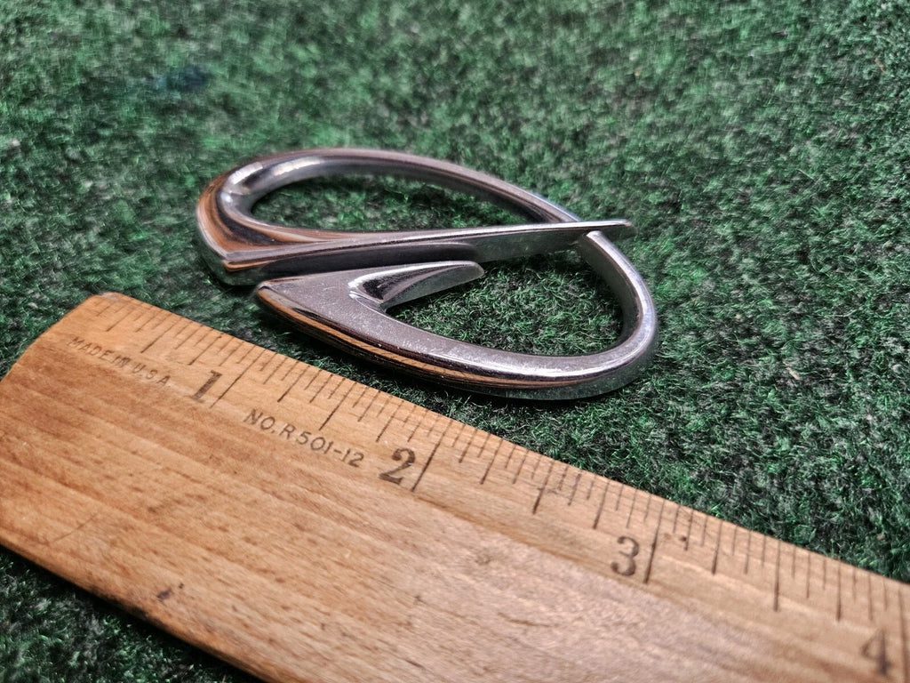 Vintage OLDSMOBILE Chrome EMBLEM SYMBOL BADGE OEM Nameplate Logo 2.75" 5M8