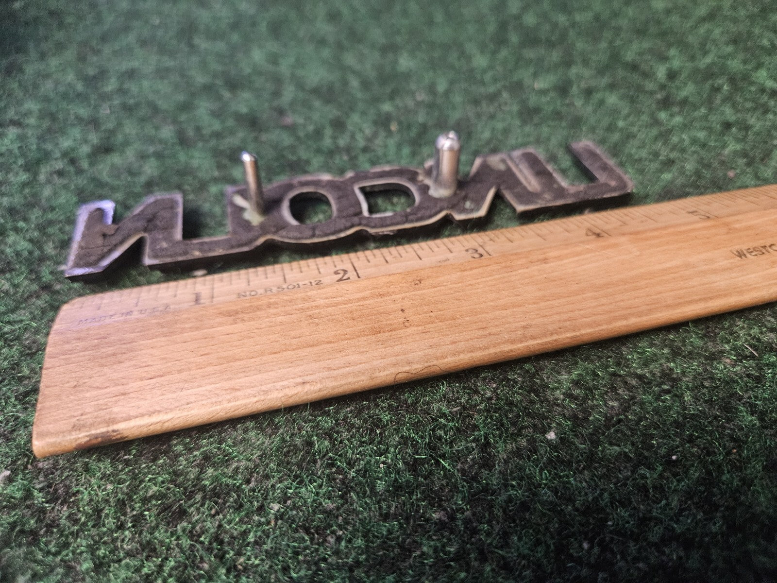 Lincoln OEM  Plastic Vintage Emblem Badge Logo Nameplate Name Plate 4.75" 4M8