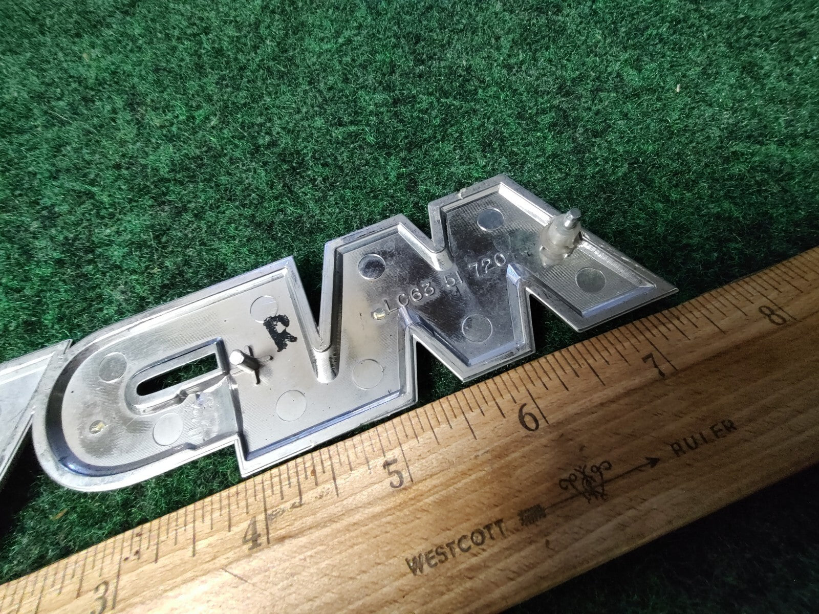 2000-2006 Mazda 'MPV' Rear Trunk Liftgate Chrome Emblem OEM LC63-51-720 4S4