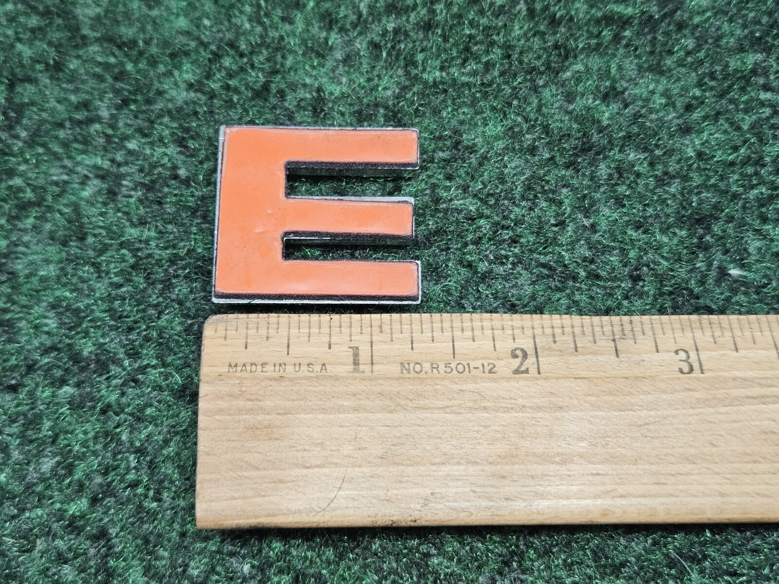 OEM Chrome "E" Hood Hatch Individual Letter Emblem Badge Logo Nameplate 2S2
