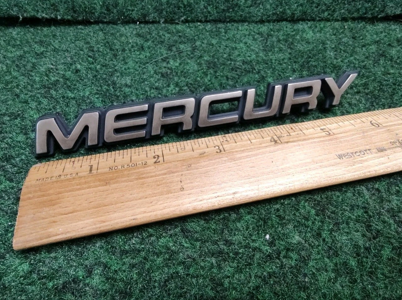 MERCURY REAR GATE LID EMBLEM BADGE SYMBOL LOGO OEM 5S5
