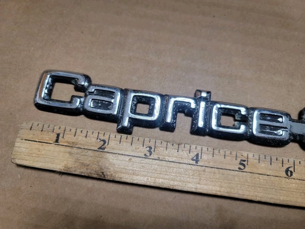 Chevrolet Caprice Classic Trunk Emblem Name Plate Badge Logo 7S4