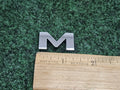 OEM "M" Silver Individual 3D Letter Lettering Emblem Badge Logo Nameplate 7S7
