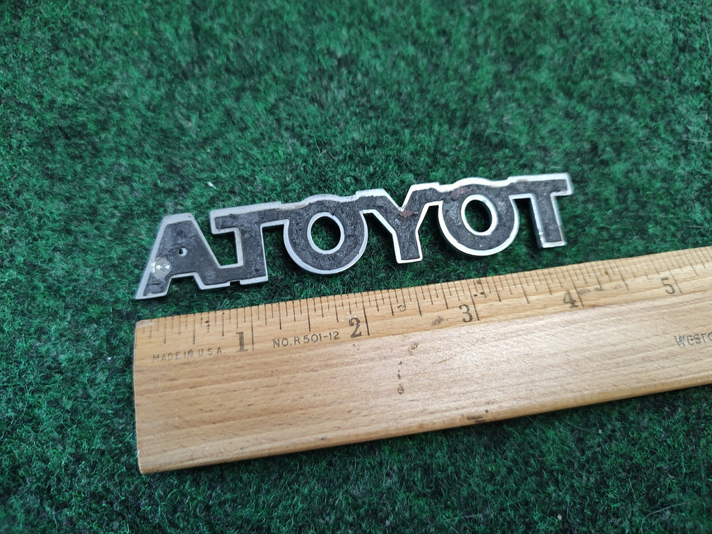 Toyota Rear Trunk Lid Emblem Name Plate Nameplate ~4.5" Chrome OEM 4S1