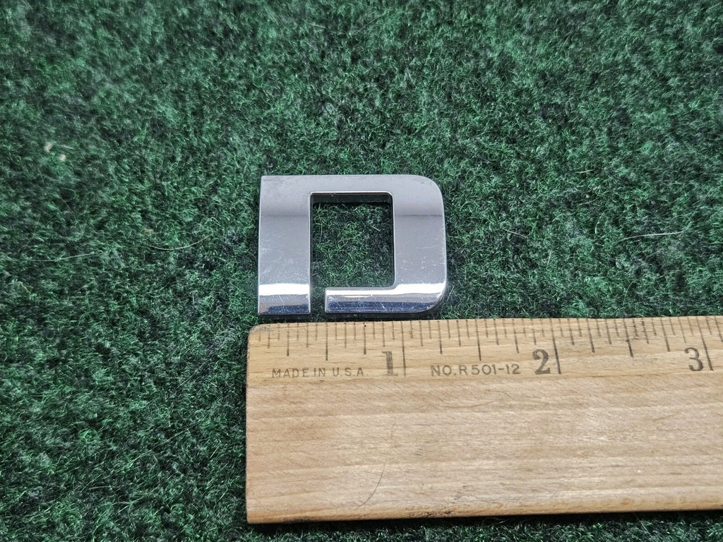OEM "D" Chrome 3D Individual Letter Lettering Emblem Badge Logo Nameplate 3D 7S7