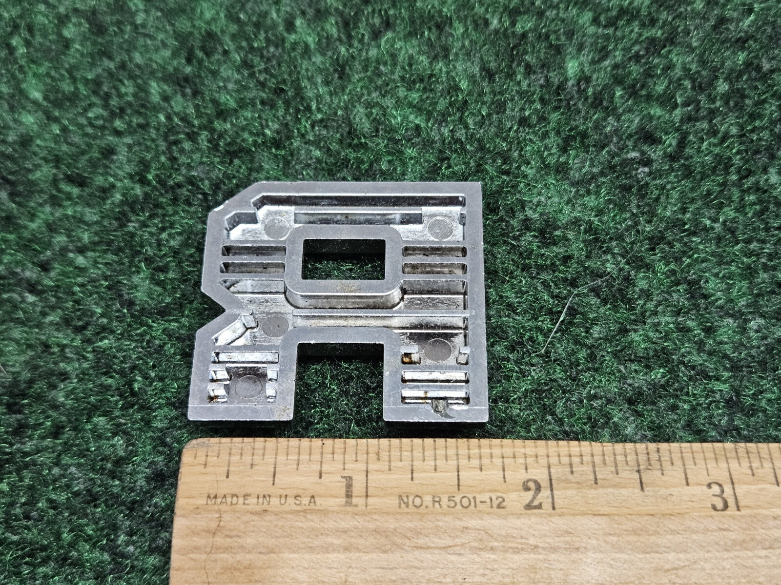 OEM "R" Chrome Individual Letter Lettering Emblem Badge Logo Nameplate 1.6"  7S6