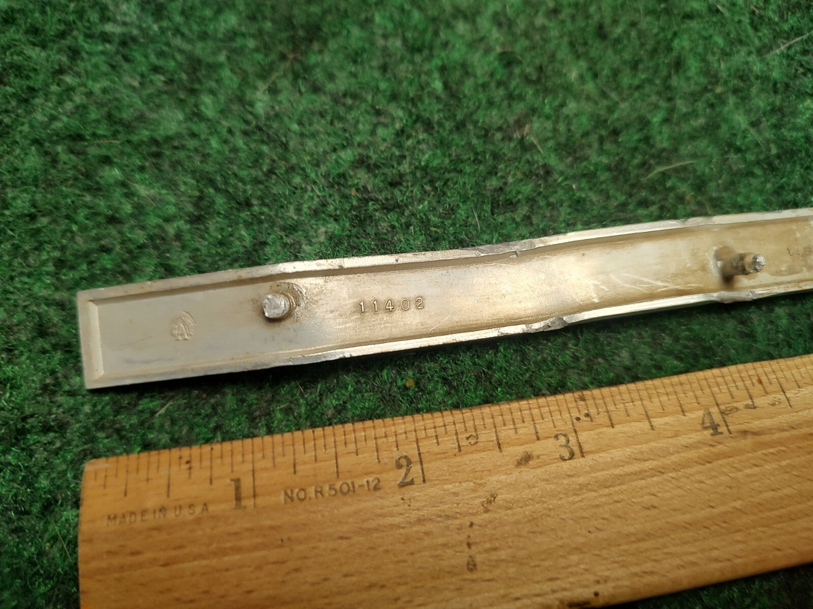VINTAGE 1967-1970 CADILLAC ELDORADO DECKLID EMBLEM 1487798 TRUNK BADGE Bent 3S6