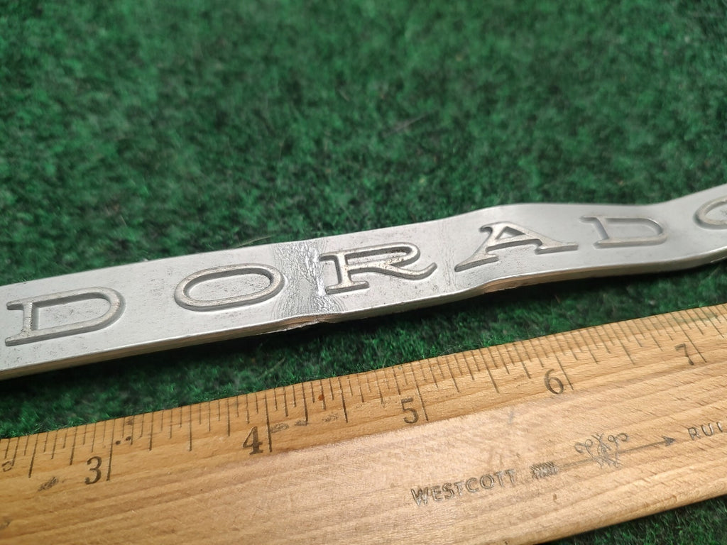 VINTAGE 1967-1970 CADILLAC ELDORADO DECKLID EMBLEM 1487798 TRUNK BADGE Bent 3S6