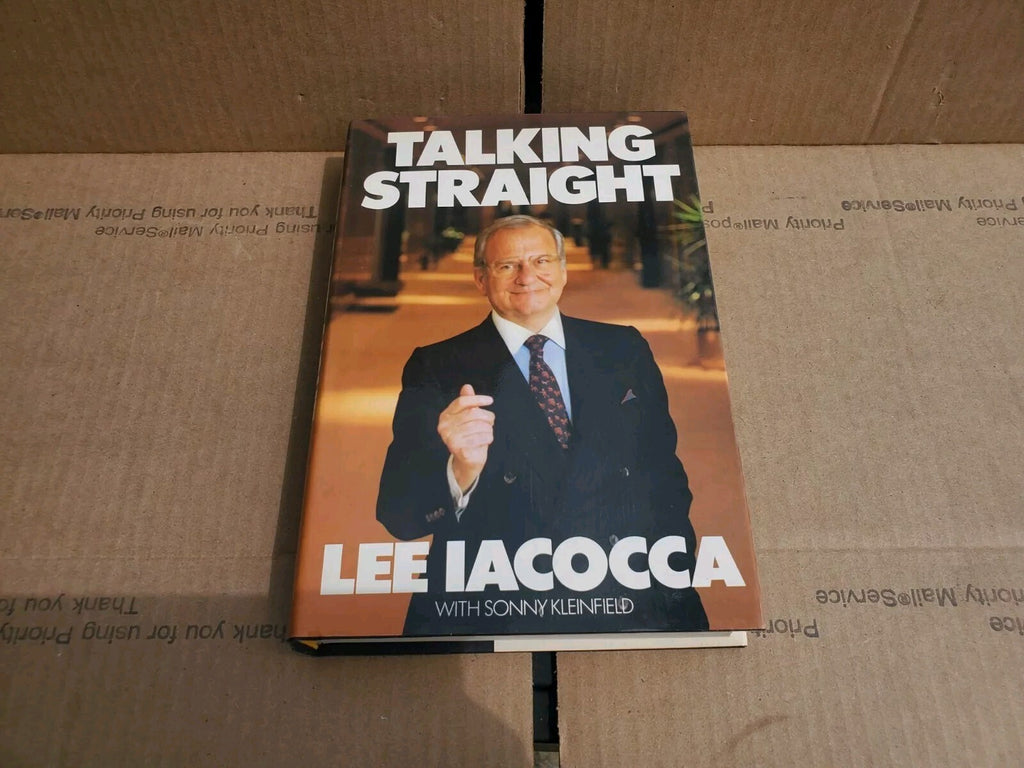 Vintage 1988, "Talking Straight" by N. R. Kleinfeld & Lee Iacocca  Hardcover B3