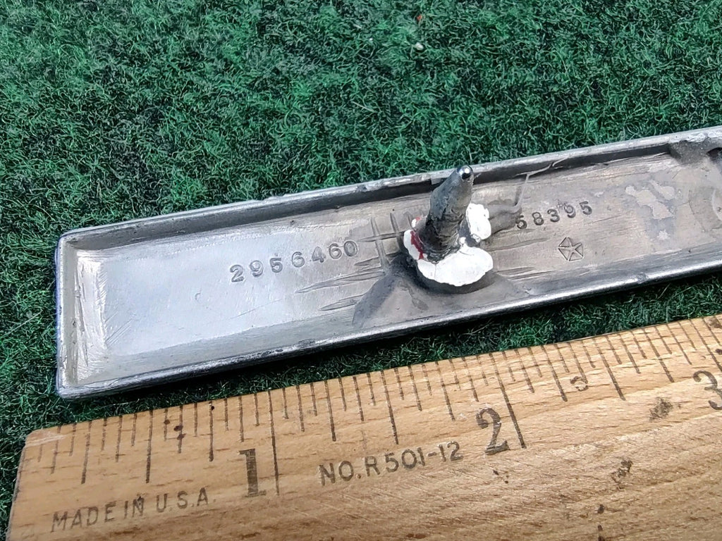Circa 1970s Dodge Sportsman Van Chrome Emblem Badge Fender Nameplate 1S9