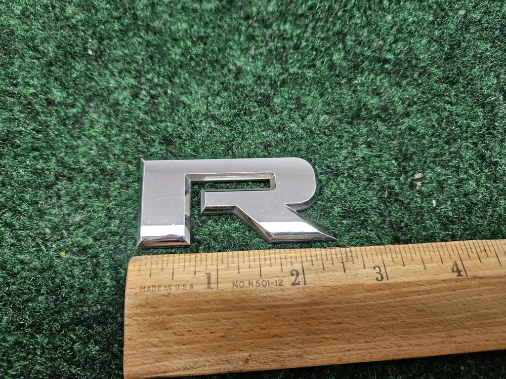 OEM "R" 3D Chrome Individual Letter Lettering Emblem Badge Logo Name 3D 2S2