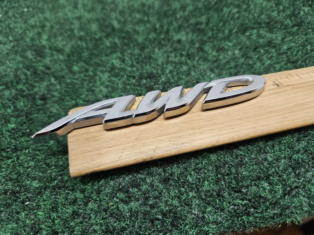 AWD Logo Chrome Emblem Badge Sign Logo Trim Name Plate OEM GL1