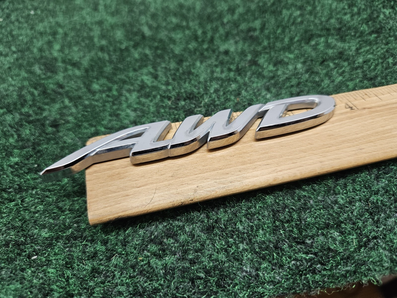 AWD Logo Chrome Emblem Badge Sign Logo Trim Name Plate OEM GL1