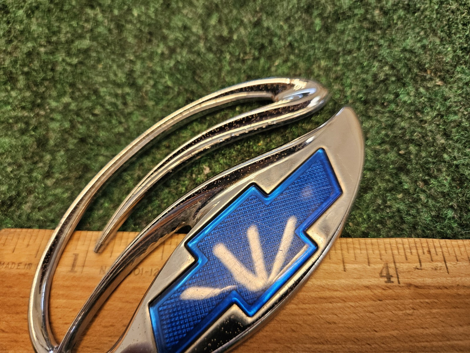 Chevrolet Malibu Chrome Blue Trunk Lid Emblem Badge OEM Logo Nameplate 5M4