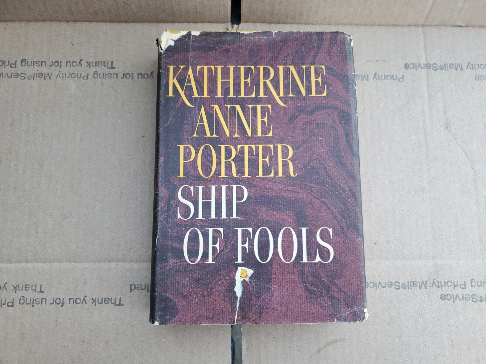Ship of Fools Hardcover Book 1962  Dust Jacket By Katherine Ann Porter B9