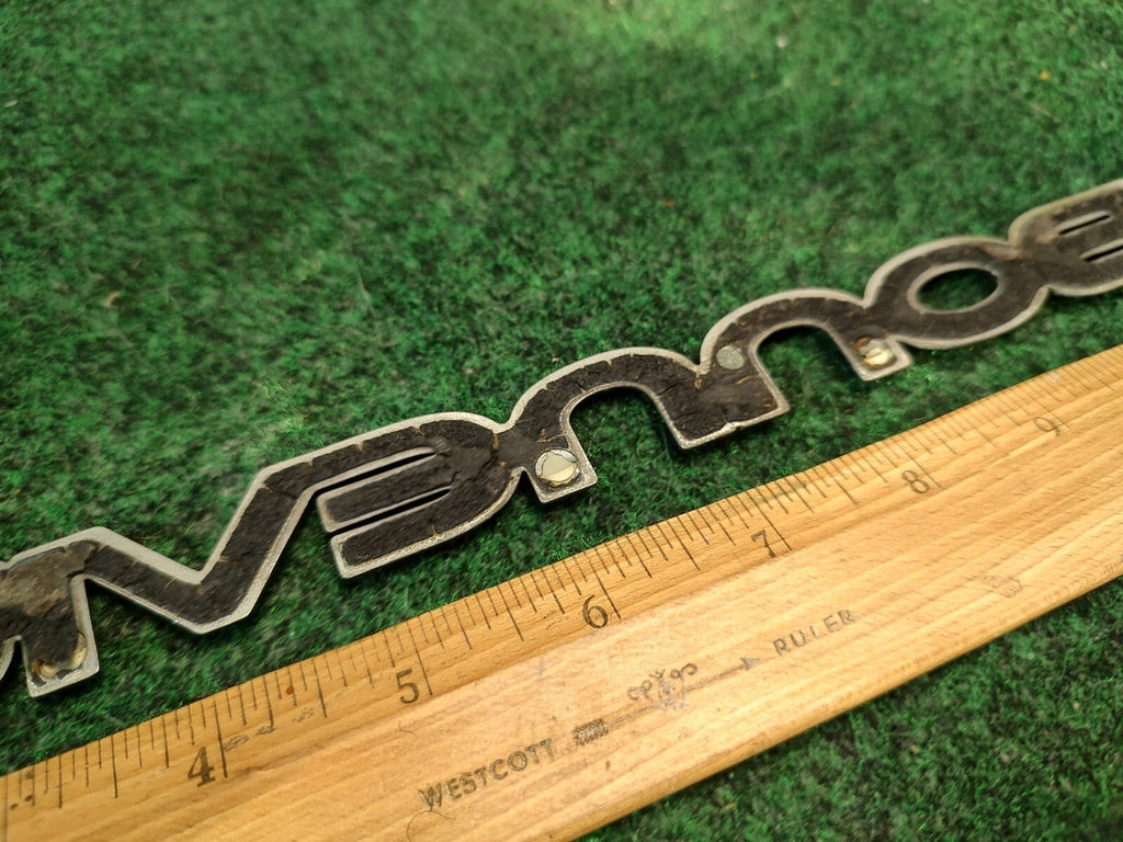 Pontiac OEM Bonneville Chrome & Black Emblem Badge Logo Nameplate Name 3S8