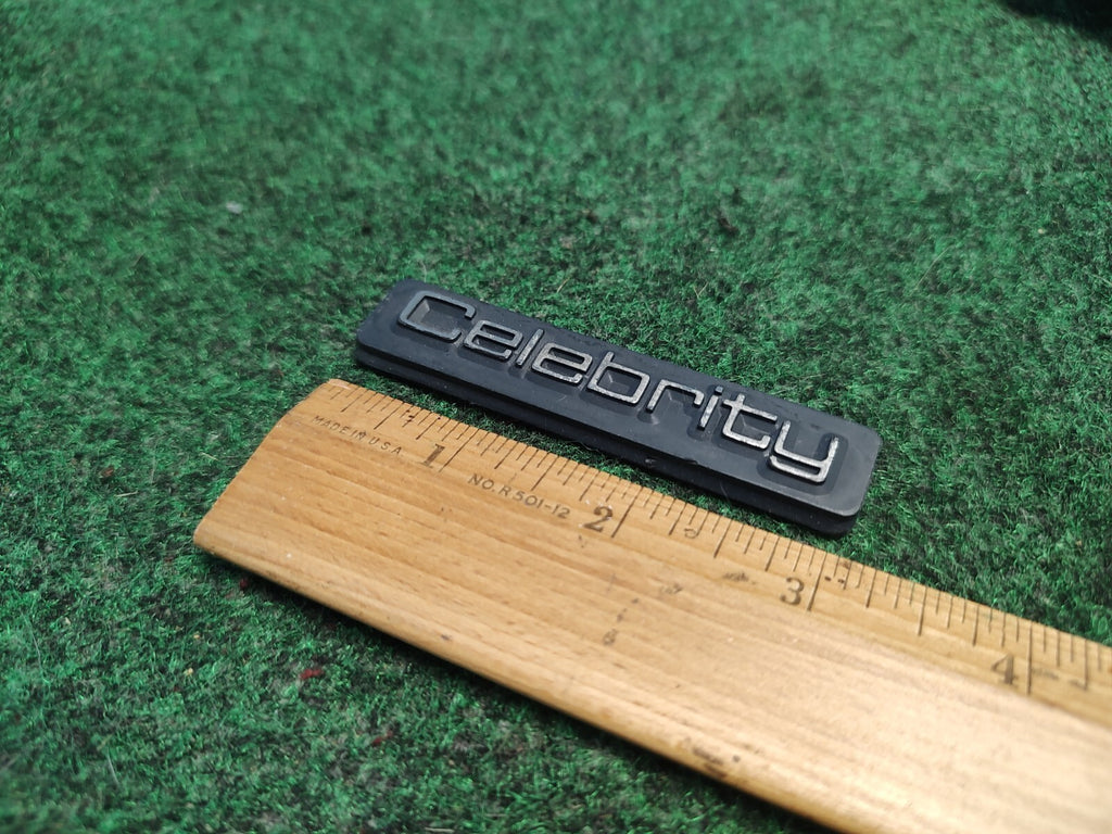 Chevy OEM Celebrity Chrome & Black Emblem Badge Logo Nameplate Name Plate 1S9