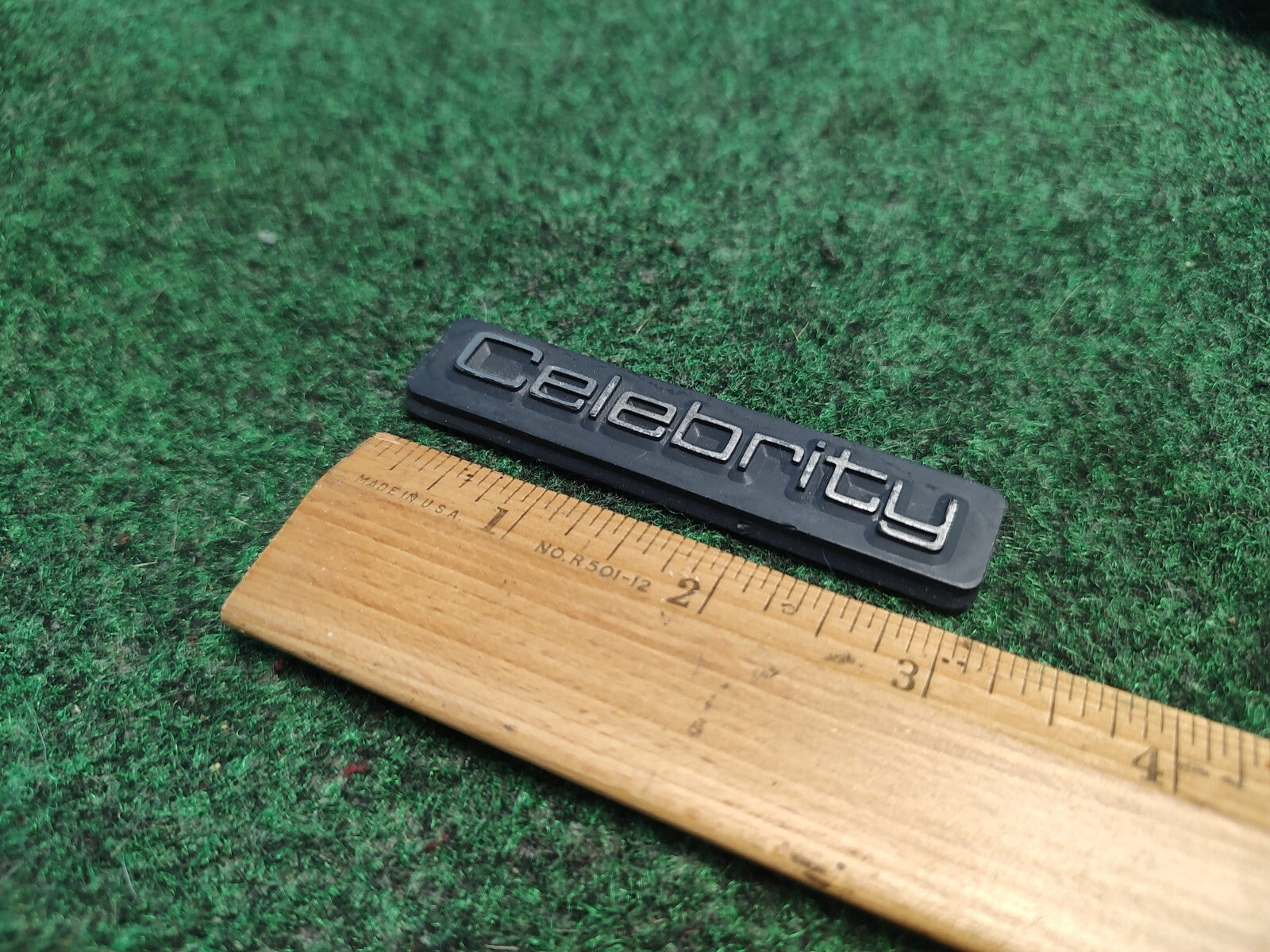 Chevy OEM Celebrity Chrome & Black Emblem Badge Logo Nameplate Name Plate 1S9