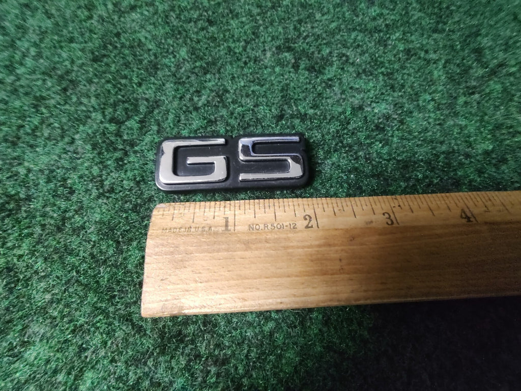 OEM GS Chrome Plastic 2" Emblem Badge Logo Nameplate Name Plate Insignia 9L3