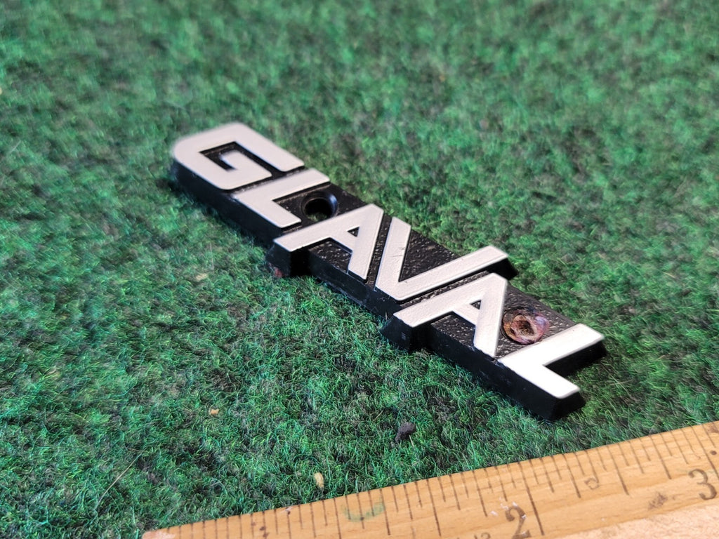 Glaval Armrest Emblem Name Plate Badge Logo OEM Genuine 1M6
