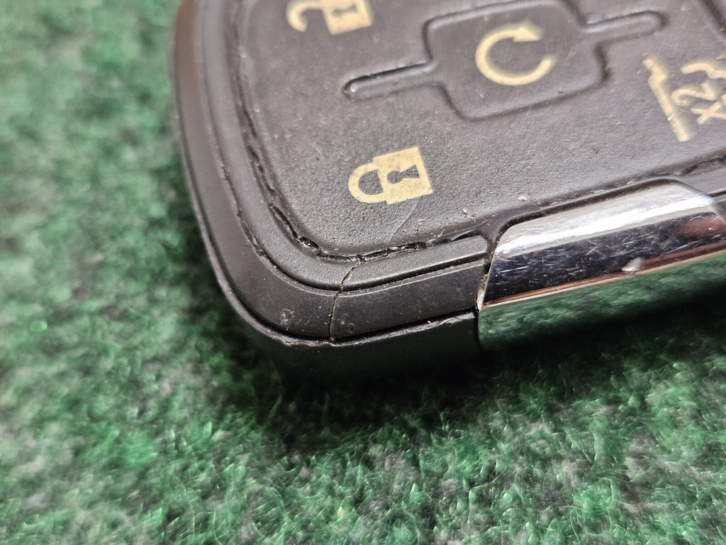 OEM GMC HYQ1AA Key Fob w/ 6 Buttons KeyFob Keless Entry Used Key Is Cut 7S5
