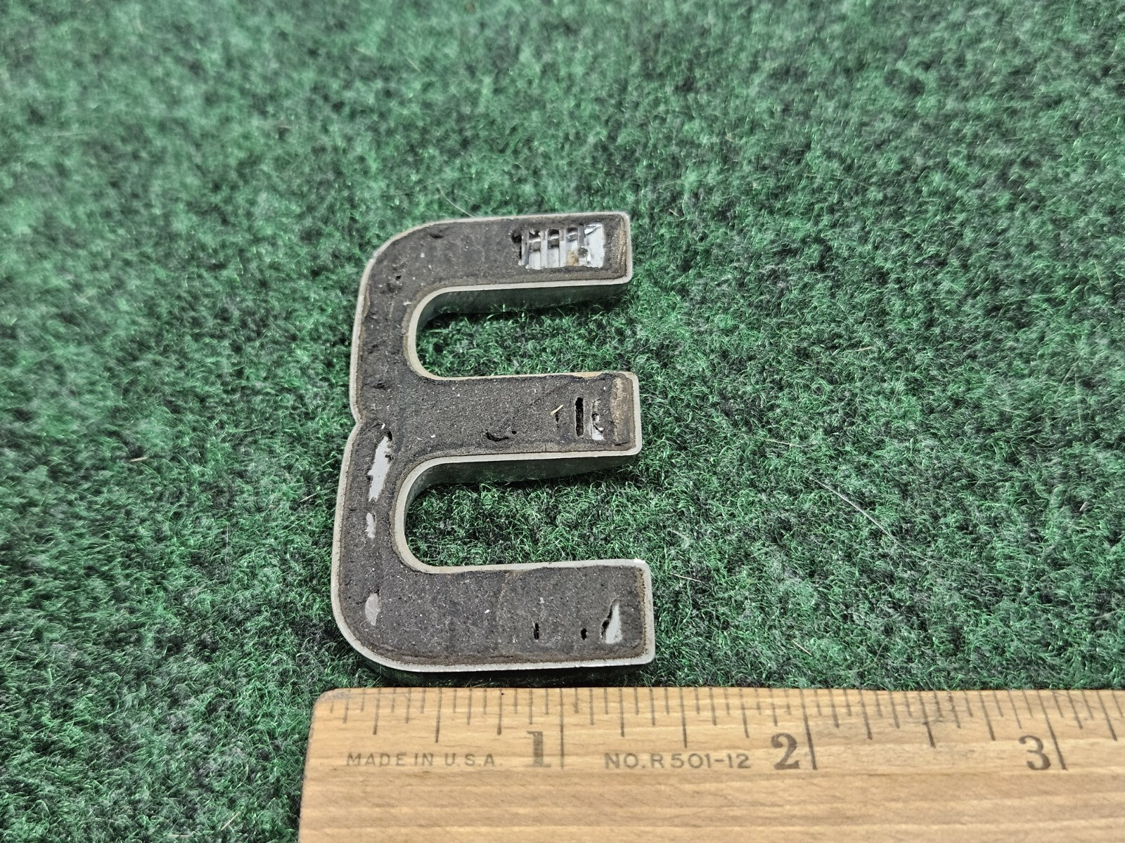 OEM "M" Silver Individual Letter Lettering Emblem Badge Logo Nameplate 3D 7S7