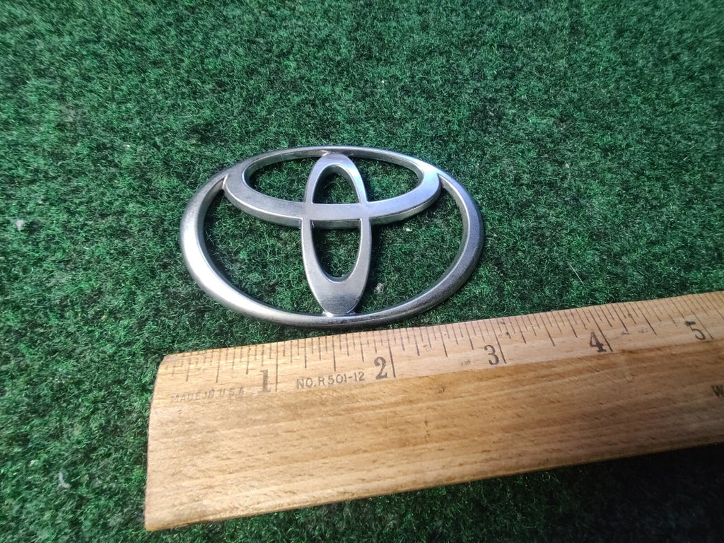 Toyota Car Emblem Chrome Logo Nameplate Name Plate OEM 8250 3.25'' x 2.125'' 7S3