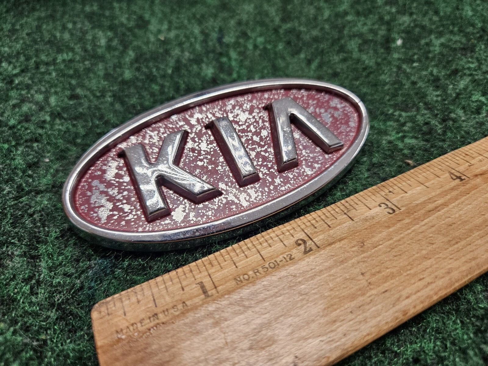 Kia Emblem Badge Grille Front Rear Name Plate OEM Unknown Model 3.75" 6M6