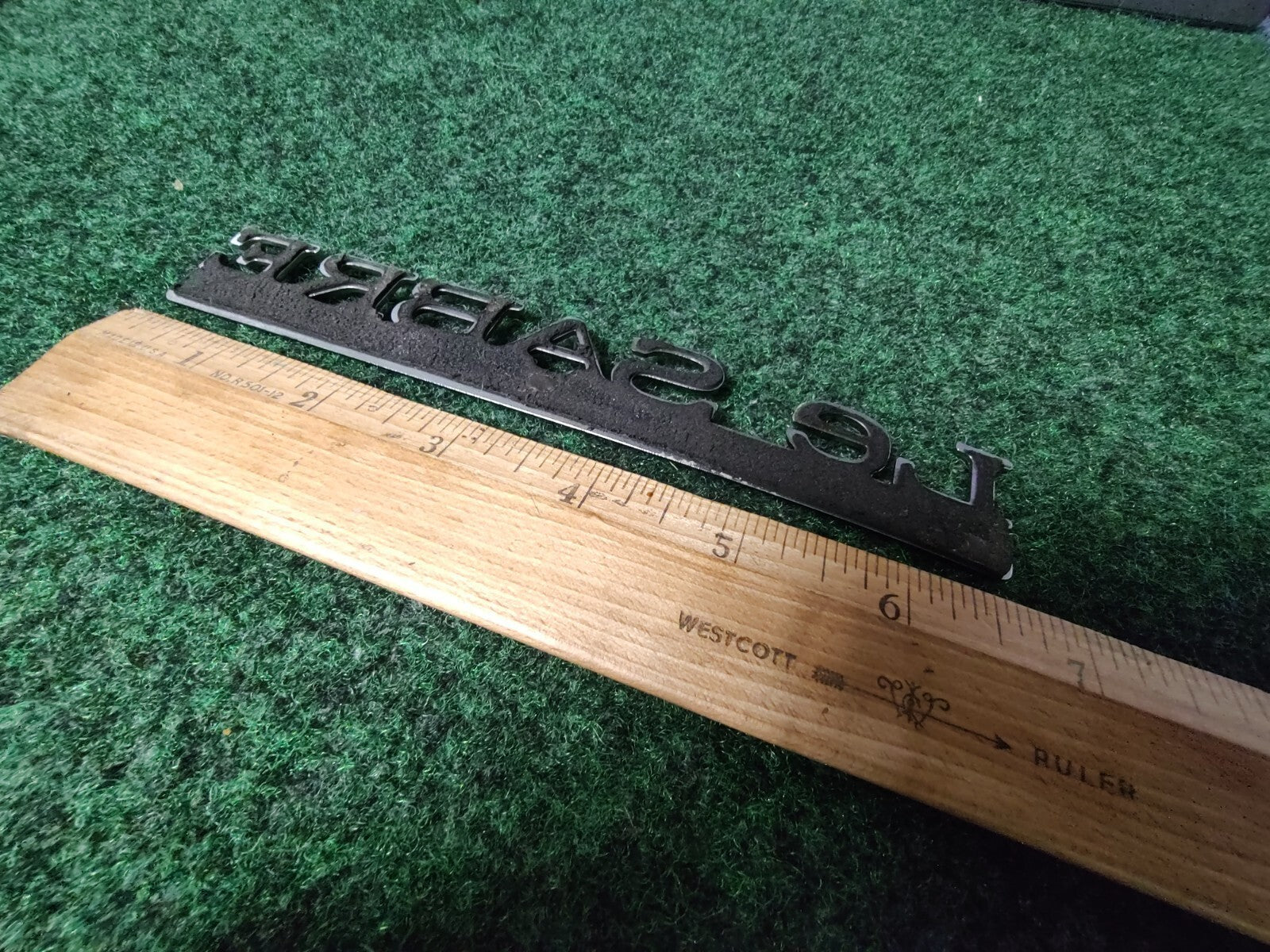 BUICK LESABRE CUSTOM - OEM EMBLEM BADGE SYMBOL LOGO NAME PLATE 6S5