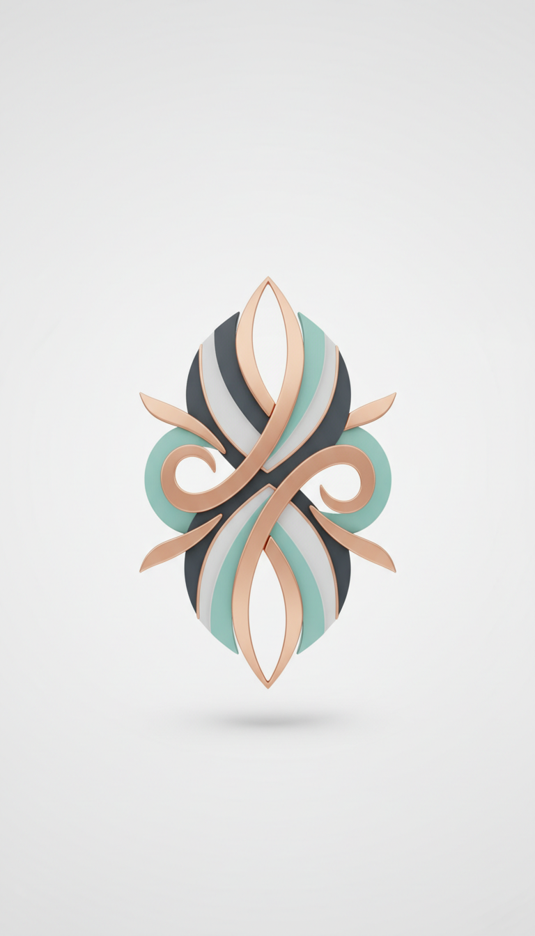 Rose Gold Accent Logo Mark