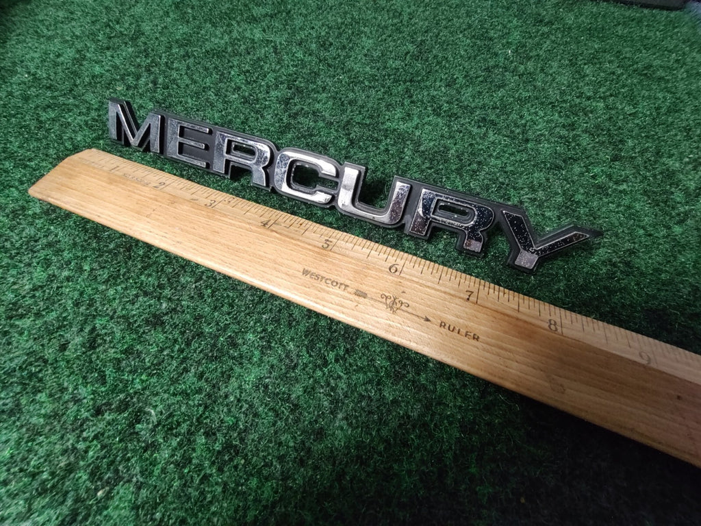 Mercury OEM Chrome Black 8" Emblem Badge Logo Nameplate Name Plate 6S5