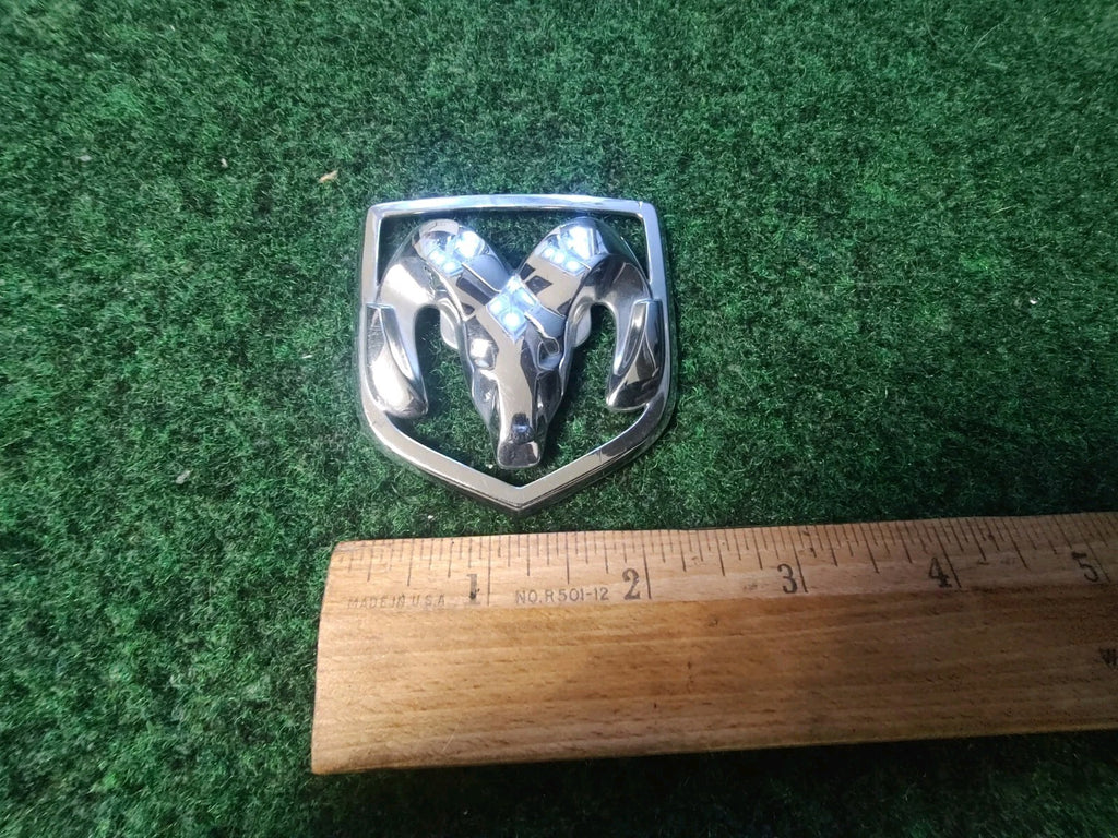Dodge Front Grille Emblem Logo Badg OEM Name Plate Name See Measurements 4S3