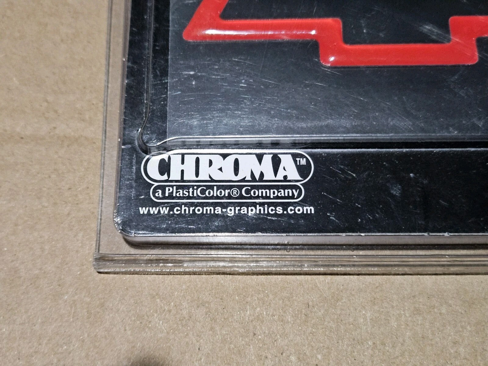 Chroma Chevy Chevrolet Domed Emblemz Red Black Logo EL9