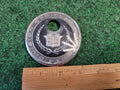 1995 Cadillac Seville STS 4DR 3536690 Trunk Key Hole Emblem Chrome Plastic 2M1