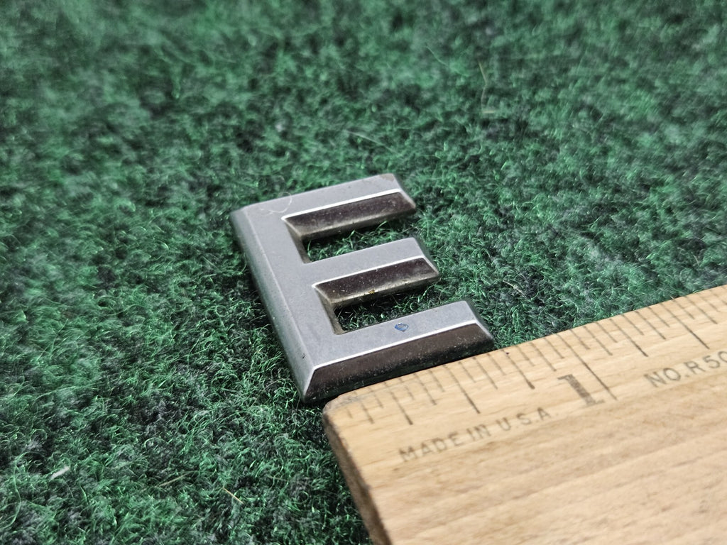 OEM "E" Chrome Sign Individual Letter Lettering Emblem Badge Logo Nameplate 7S6