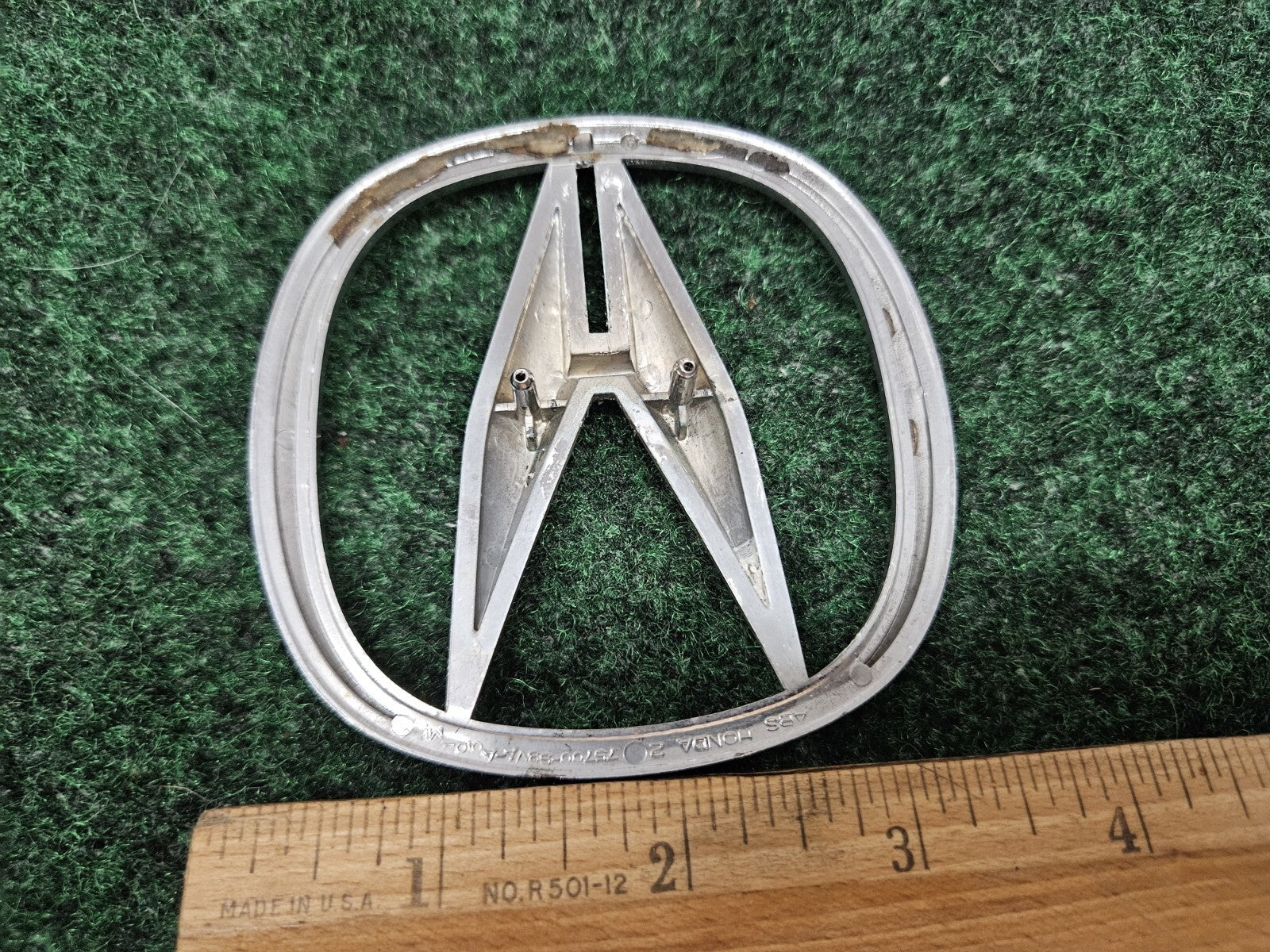 2000-2006 ACURA MDX A EMBLEM REAR TRUNK LID LOGO SYMBOL BADGE CHROME OEM GL4