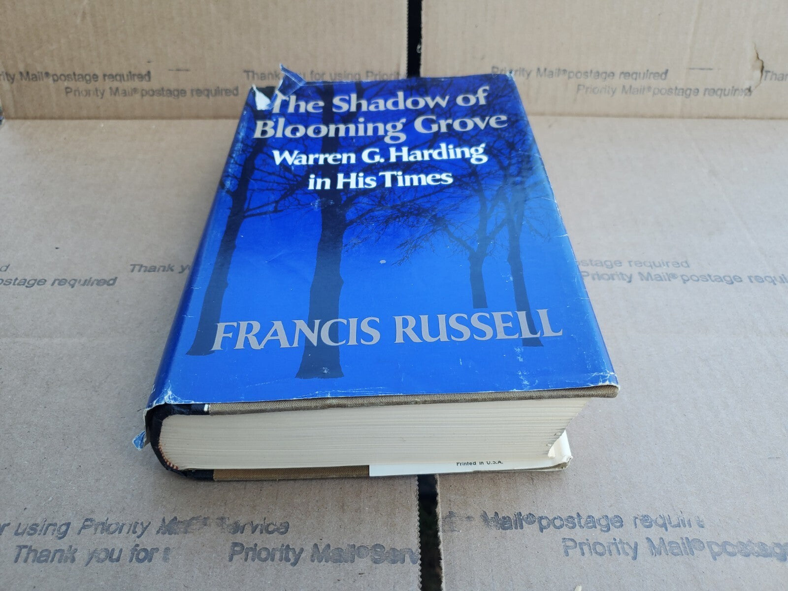 The SHADOW of BLOOMING GROVE: Warren G. Harding by Francis Russell (1968 HC  B8