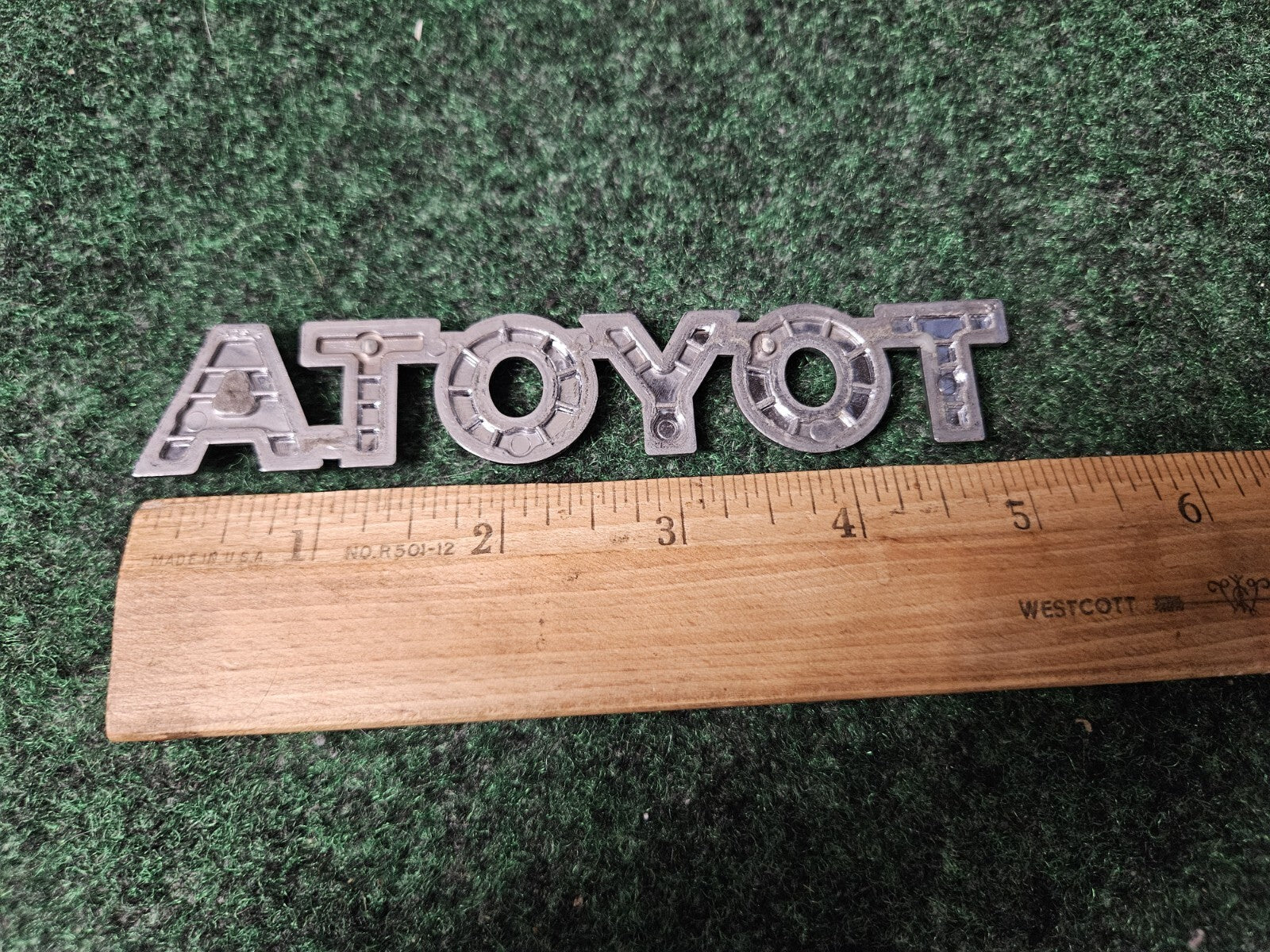 Toyota Rear Trunk Lid Emblem Name Plate Nameplate 5'' Inch Chrome OEM 3M3