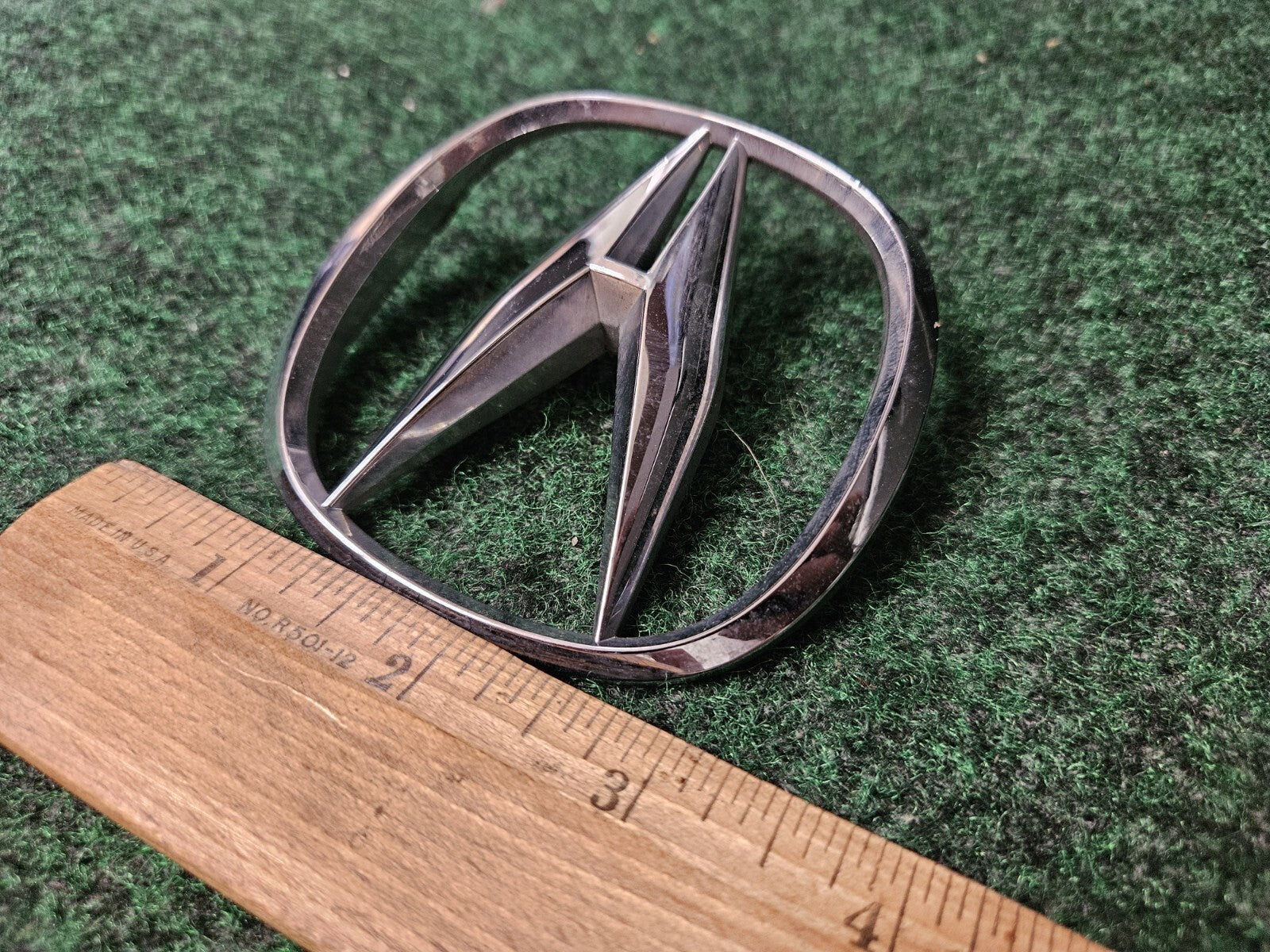 Acura Emblem Logo Badge Symbol Rear Trunk 1 Sep 1 Chrome OEM 3M4